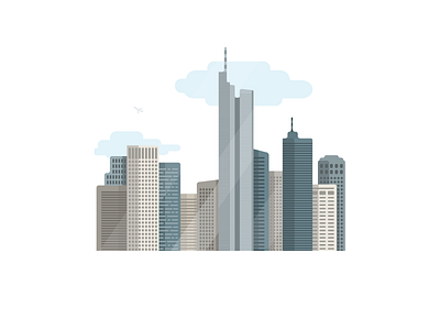Frankfurt Am Main city fact branding clean heremaps illustration modern nokia vector