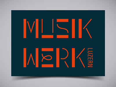 Musikwerk Luzern logo logotype typography