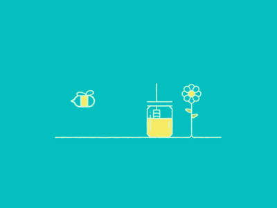 The Bee animation bee bee hives gif loop test vector