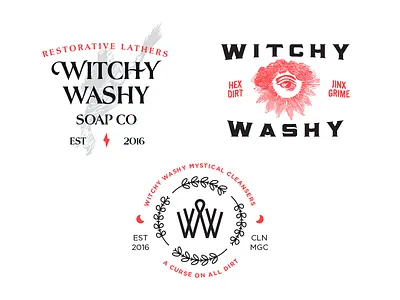 Added Witch branding john h ratajczak logo soap witch