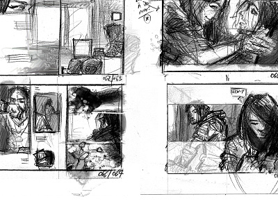 Chapter02 extract - END graphic novel artwork black and white comics end graphic novel pencil project roman graphique sketch