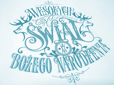 Merry Christmas card card greetings handlettering morawski season typography