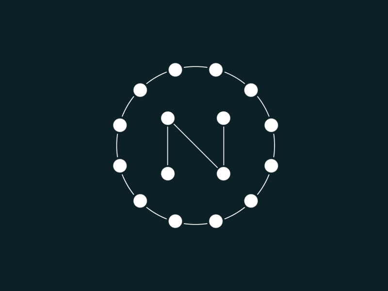 N Loading font loading loop motion n type typography vectors