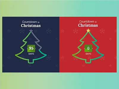 Christmas Countdown Timer 014 countdown dailyui holiday timer