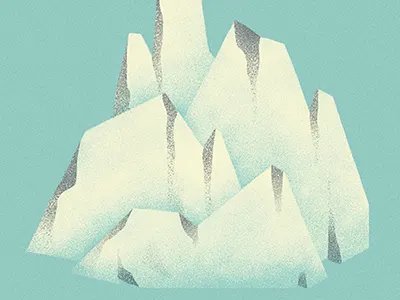 Itscold 1 blue cold freeze giovanna giuliano ice illustration