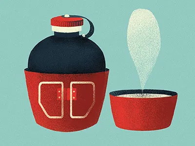 Itscold 3 blue cold cup of tea freeze giovanna giuliano ice illustration thermos