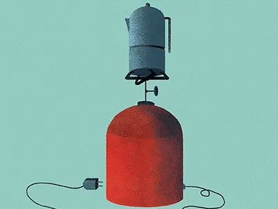 Itscold 5 blue cold cup of tea freeze giovanna giuliano ice illustration