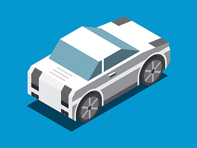 80s Ride 80s auto car ibm icon illustration isometric