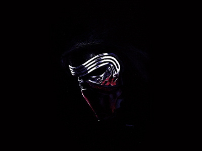 Dribbble Debut dark side debut force awakens illustration kylo kylo ren pastel ren star wars