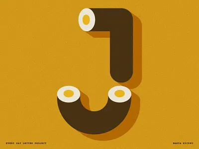 Every Day Letter - J 365 typography
