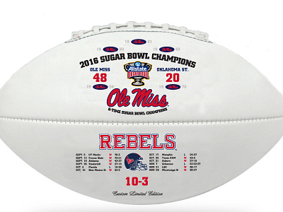 Ole Miss 2016 Sugar Bowl Champions college football ncaa ole miss rebels