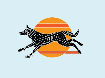 Run with the Wolves illustration wolf