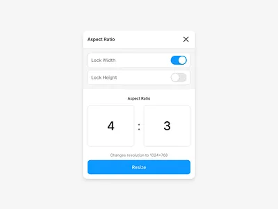 Aspect Ratio - Figma Plugin figma plugin ui