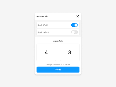 Aspect Ratio - Figma Plugin figma plugin ui