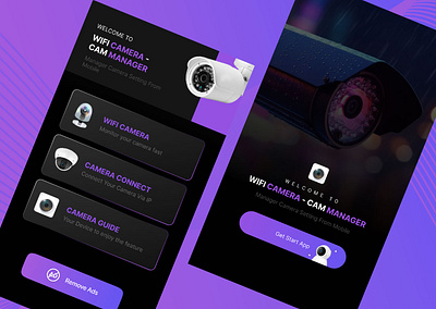 WIFI CAMERA - CAM MANAGER app app design design graphic design illustration logo ui