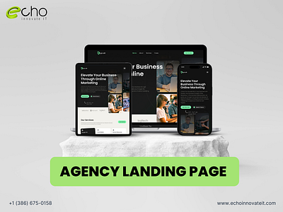 Agency Landing Page animation graphic design ui