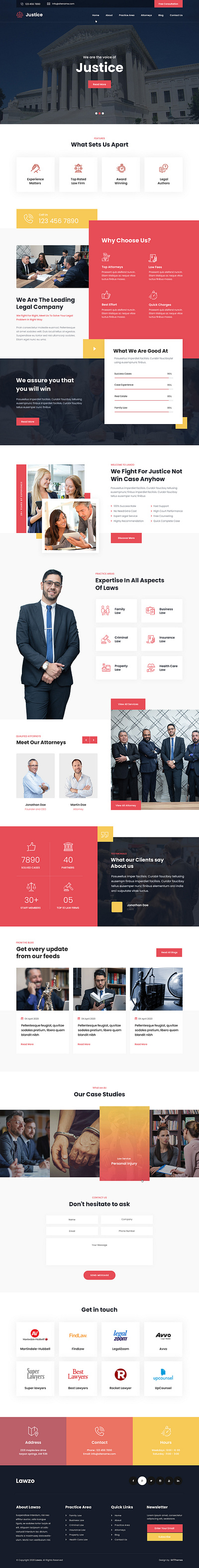 SKT Lawzo - Free Lawyer WordPress Theme 3d animation branding design graphic design illustration law firm lawyer lawzo legal motion graphics theme design ui website builder wordpress design wordpress development wordpress template wordpress theme