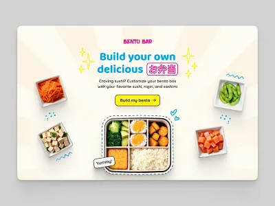 Landing Page Design Challenge: Day 29 bento bento box landing page ui ui design uiux user interface design ux web web design website design