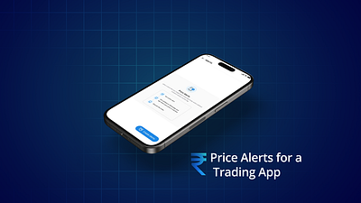 Price alerts - Trading App asethetic broking figma fintech fintech app trading ui visual design