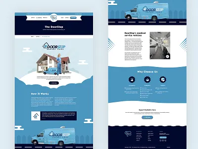 Doorstep Pediatric Care – Modern, User-Friendly Web Design branding child care website clinic website design doorstep healthcare ediatriccare healthcare healthcare ux home health care layout medical website mockup patient first pediatric website responsive design ui urgentcare ux web design website