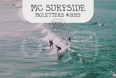 MC Surfside - Font alternative california font groovy hand drawn hand made hippie independent indie minimal montreal nature organic simple skate surf type type design typography