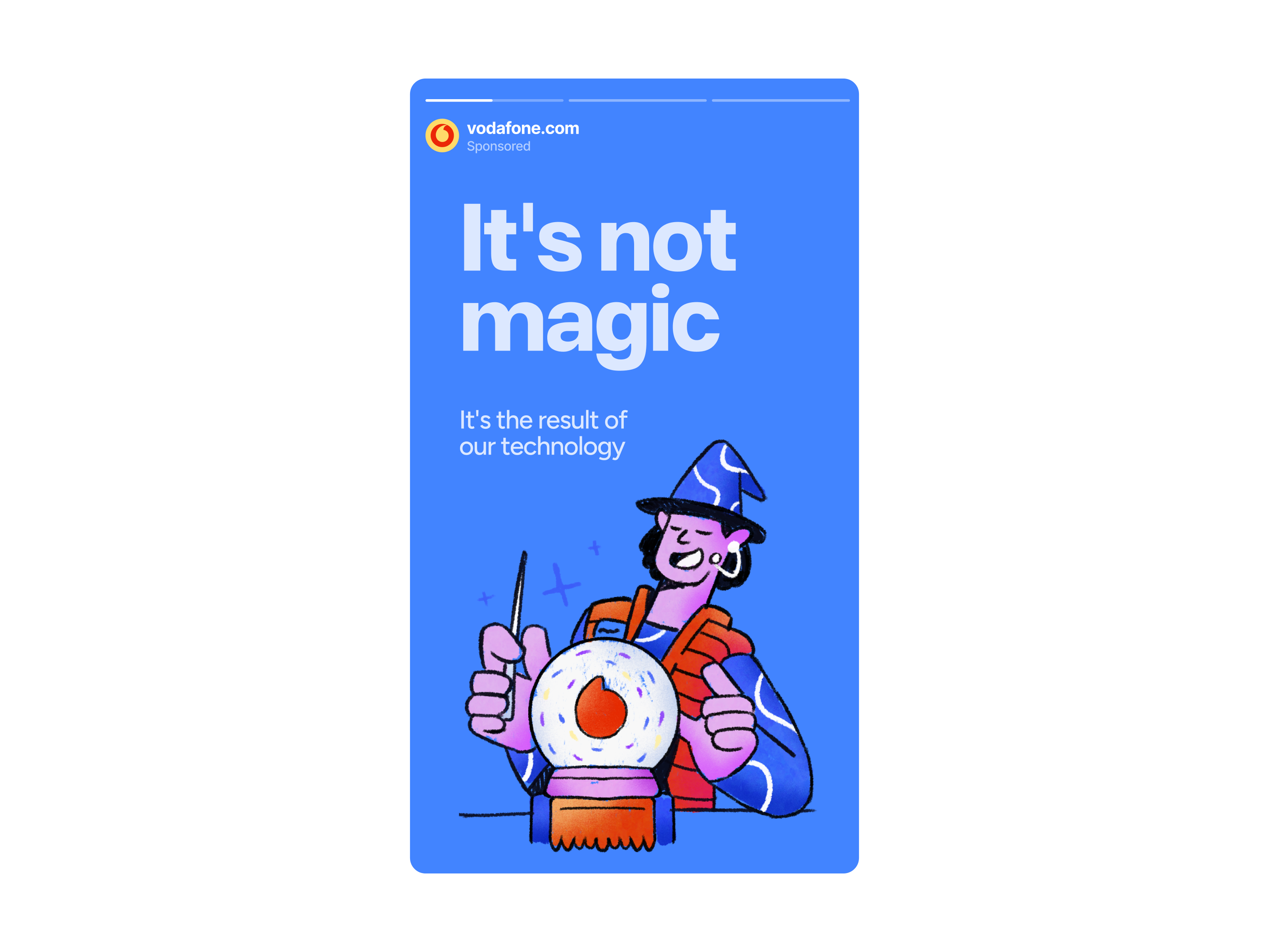 Vodafone: media banner brand branding design graphic design identity illustration instagram story logo motion graphics poster story typography vodafone