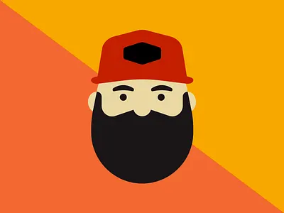 Aaron Draplin aaron baseball bear cap character ddc draplin face illustration man
