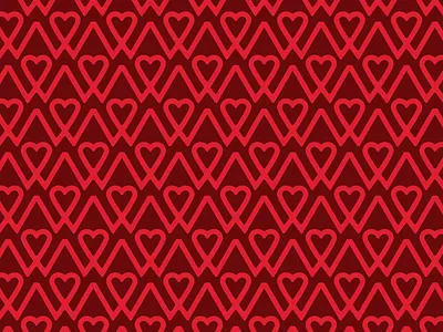 Heart 'W' Pattern campaign heart heartwork logo pattern w work