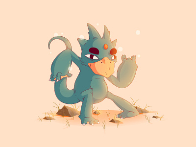 Golduck | #55 55 artwork gaming golduck illustration monster nintendo pocket pokemon