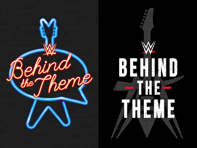 Behind The Theme: Round 2 animal print branding entertainment guitar guitar pick logo music sports tv vector wordmark wrestling