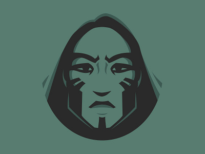 Warrior face illustration native american vector