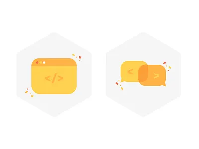 Icons bubble civica code coding consulting conversation software speech