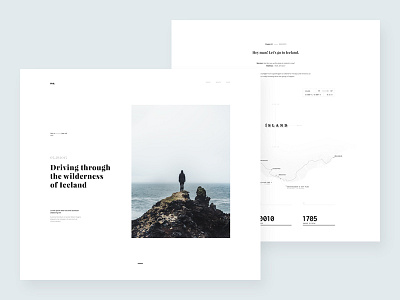 Travel blog: Pt 02 — Iceland blog iceland photo simple story travel ui website white