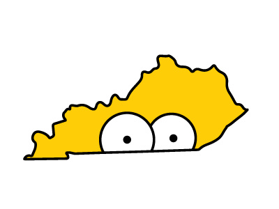 simpsons-ville. character clean design graphic graphic design illustrate illustration kentucky the simpsons vector