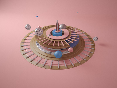 *1 Render a Day // 18 1renderaday 3d astrolabe c4d cgi cinema cinema4d render sss