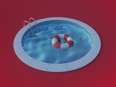 Pool arnold arnoldrender c4d rende