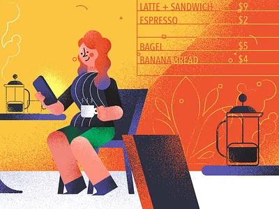 coffee shop coffee girl