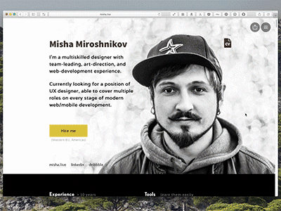 Personal Portfolio designer portfolio ui ux