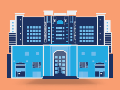 The Build up architecture building city illustration