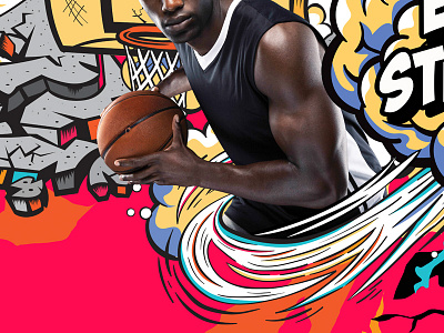 Vector work basketball fitness illustration vector