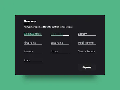 Daily UI #082 - Form 082 dailyui form ui ui design