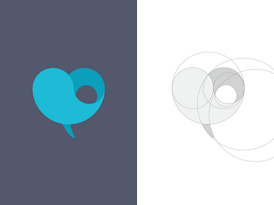Logo for Hjertegod blueprint brand cardio heart how identity logo wip