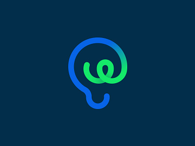 Tencent WENZHI logo brand branding bulb internet light logo w