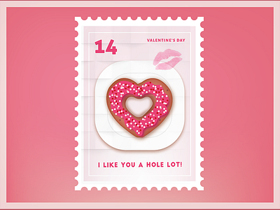 Hole Lot Stamp handlettering handtype illo illustration stamp type typespiration typespire typography valentines vday vector