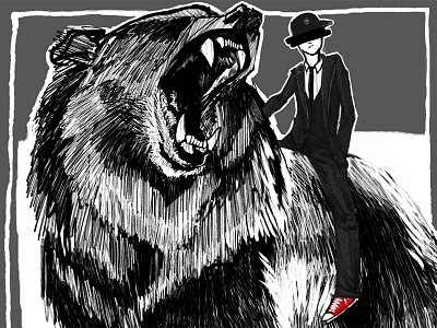 On my Grizzly II (detail) bear chrisrhee converse fashion grizzly bear procreate