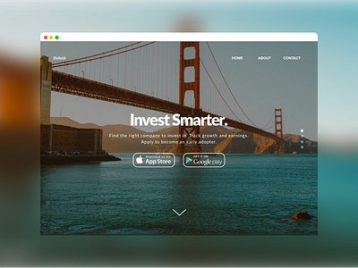 Landing Page dailyui landing page san francisco ui ux website