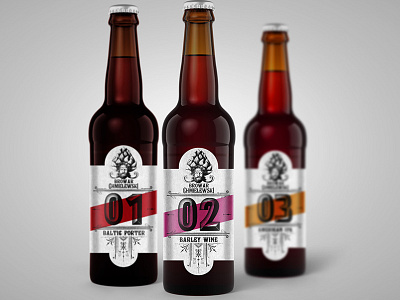 Polish craft beer brand design beer bottle branding design handlettering label morawski typography