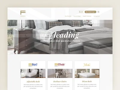 Landing Page bed front page landing page web design
