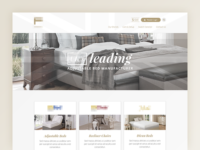 Landing Page bed front page landing page web design