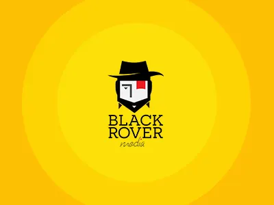 Logo Design Black Rover agency black concept design identity logo mascot